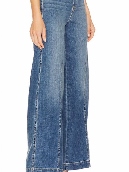 SPANX Denim - SPANX Blue Wide-Leg High-Rise Jeans Petite Medium